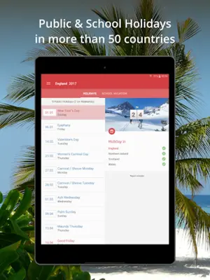 Holidays and Vacations android App screenshot 4